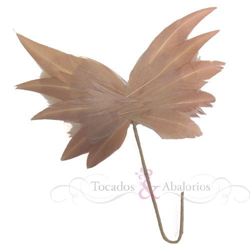 Mariposa de plumas