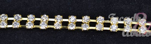 Cadena doble strass 6 mm