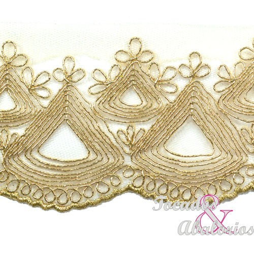 Cinta bordada 7.5 cm