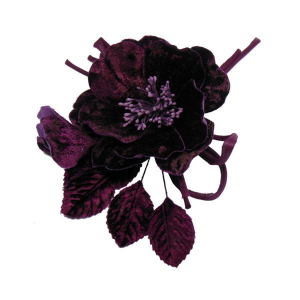 Amapola de terciopelo 17×12 cm berenjena
