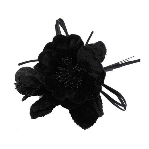 Amapola de terciopelo 17×12 cm negro