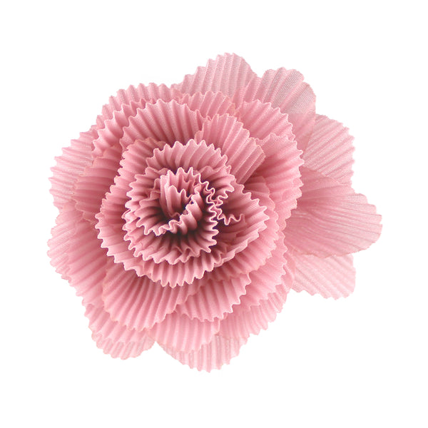 Flor plisada 8 CM ROSA NUDE