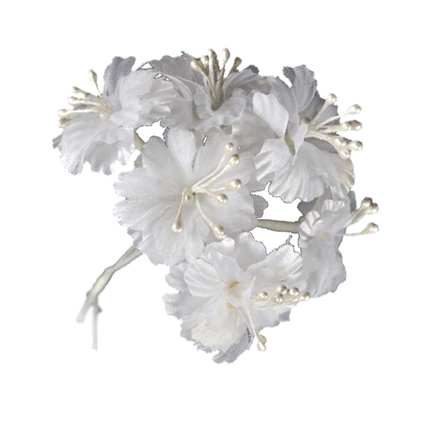 Florecillas con pistilos blanco