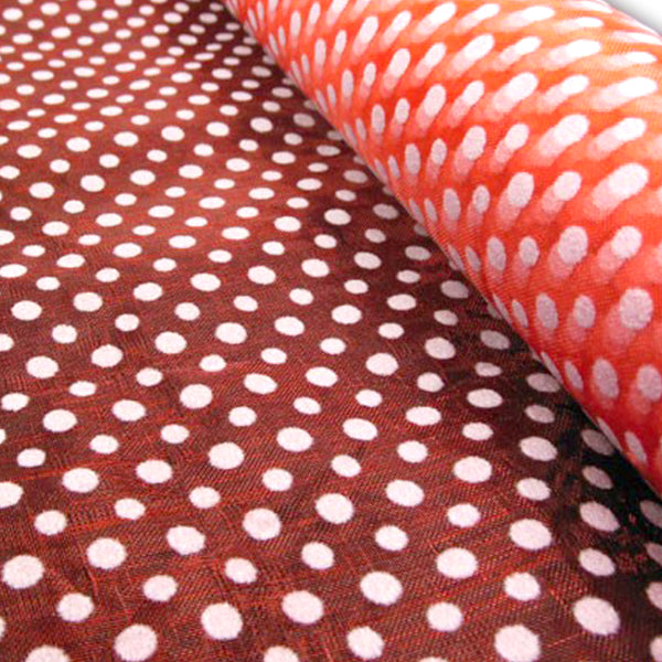 Organza Lunares 48 CM rojo