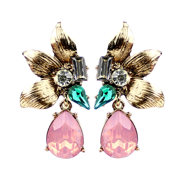 Pendientes Fabricia rosa