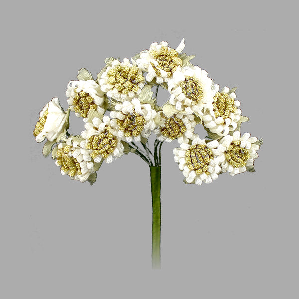 Racimo de florecillas 5cm dorado