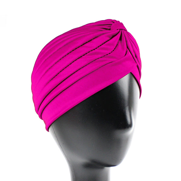 Turbante cerrado licra fucsia