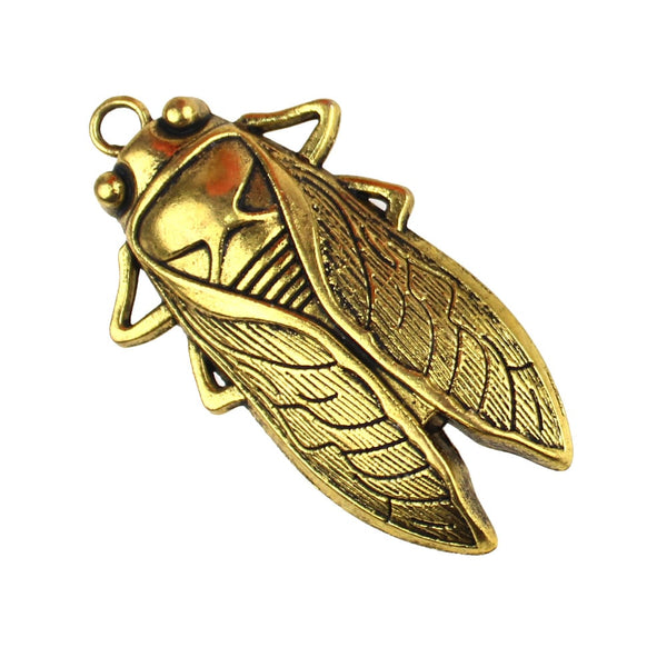 cigarra metalica oro