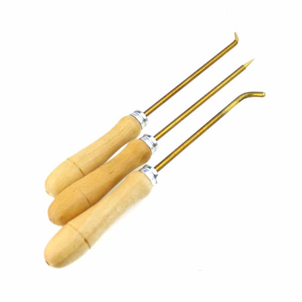 juego rizador y marcador madera