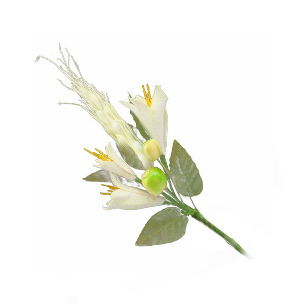 ramillete fruta y flor blanco roto