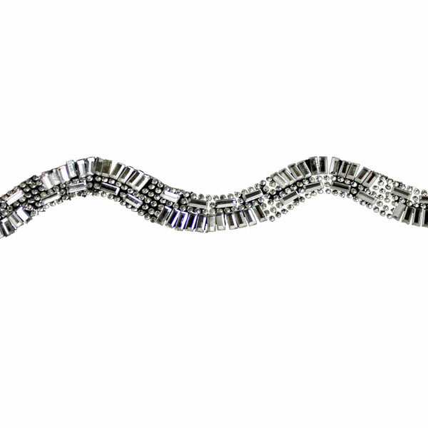 tira ondulada strass