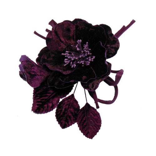 Amapola de terciopelo 17×12 cm berenjena