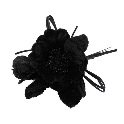 Amapola de terciopelo 17×12 cm negro
