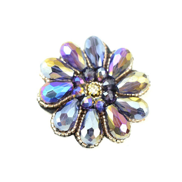 Aplicacion flor de cristal multucolor