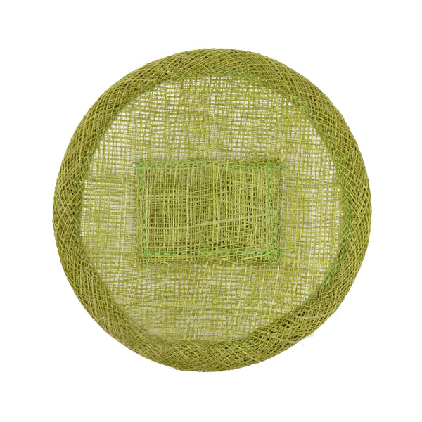 Base sinamay 11 cm con soporte verde medio