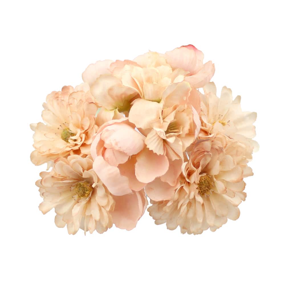 Conjunto floral brunilda rosa nude