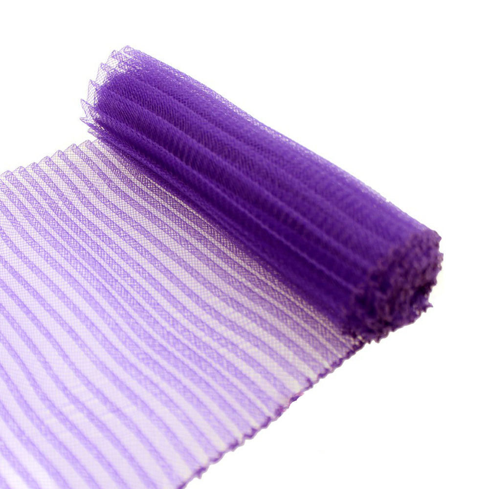 Crin plisado 15 cm morado
