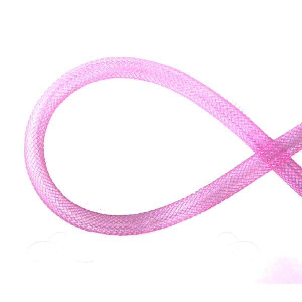 Crin tubular 8mm rosa