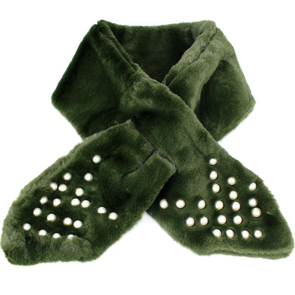 Cuello de perlas verde carr