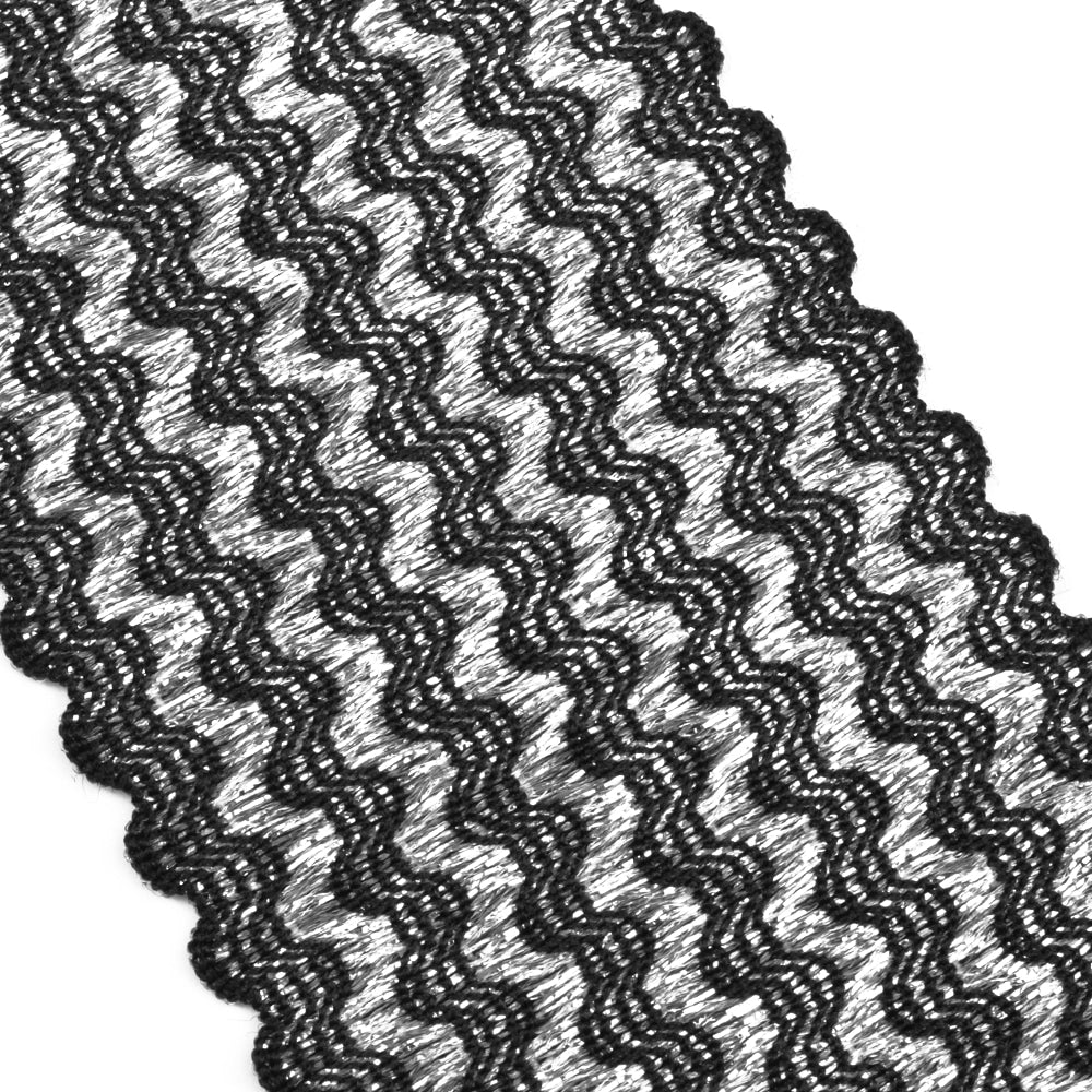 Elástico Ondas Metal 60mm plata