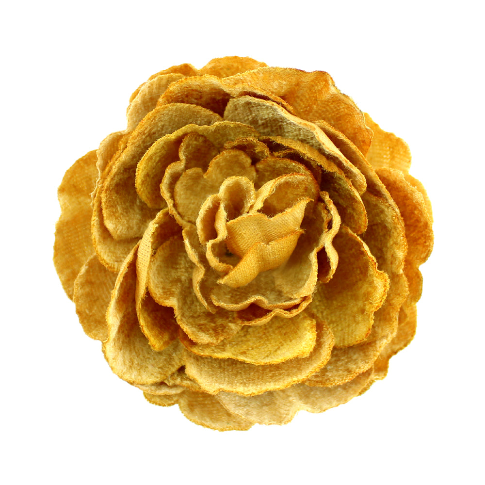 Flor Noel 7 cm mostaza