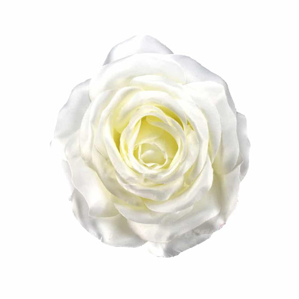 Flor Rosa 15cm blanco roto