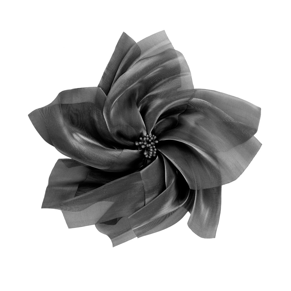 Flor organza XXL NEGRO