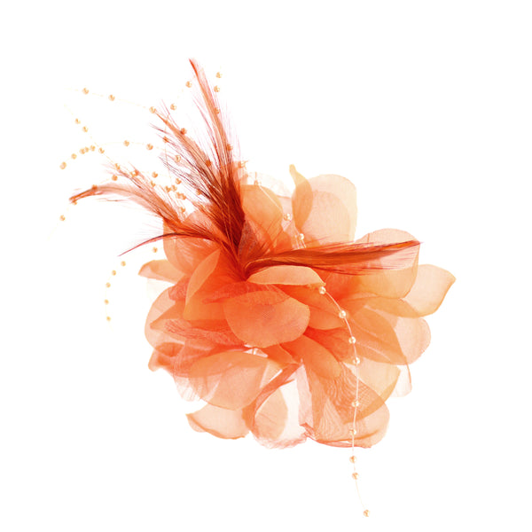 Flor perla 10 cm NARANJA