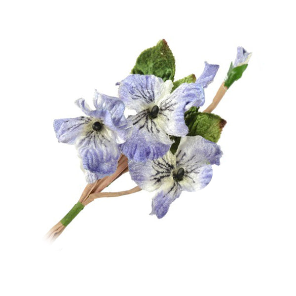Flores de terciopelo 14×9 cm lila