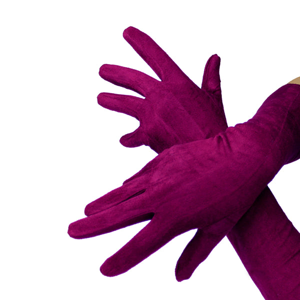 Guantes antelina vino
