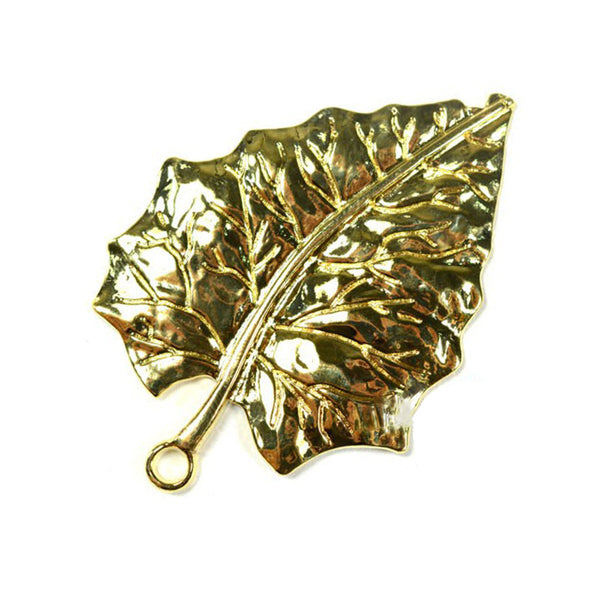Hoja metal 7×5 cm oro viejo