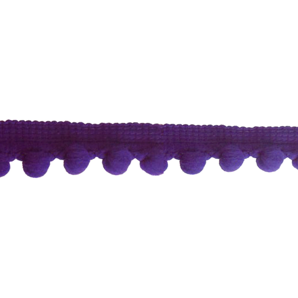 Mercería borlas poliamida 1 5 cm morado
