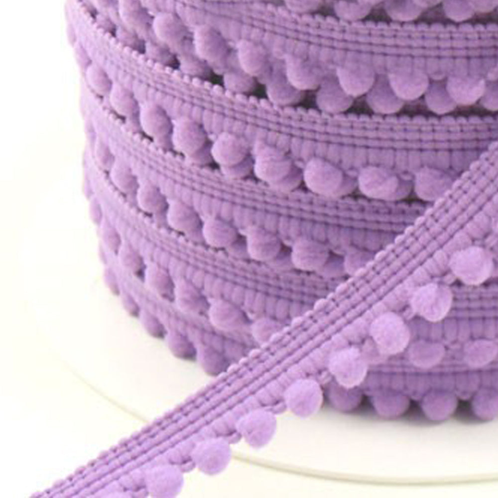 Merceria borlas pequeñas 1 2 CM lila