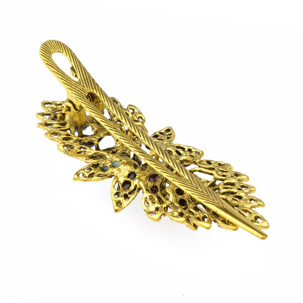 Pinza Broche Strass Flor pinza