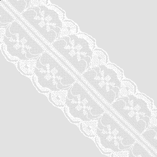 Puntilla de nylon 3 5 CM blanco