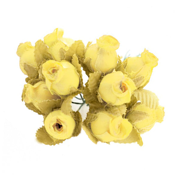 Ramillete capullos de rosas vainilla