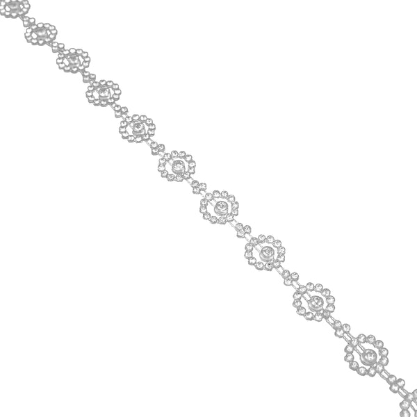 Tira Cristal Strass 1 5 cm blanco