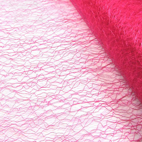 Tul abacá 48 CM fucsia