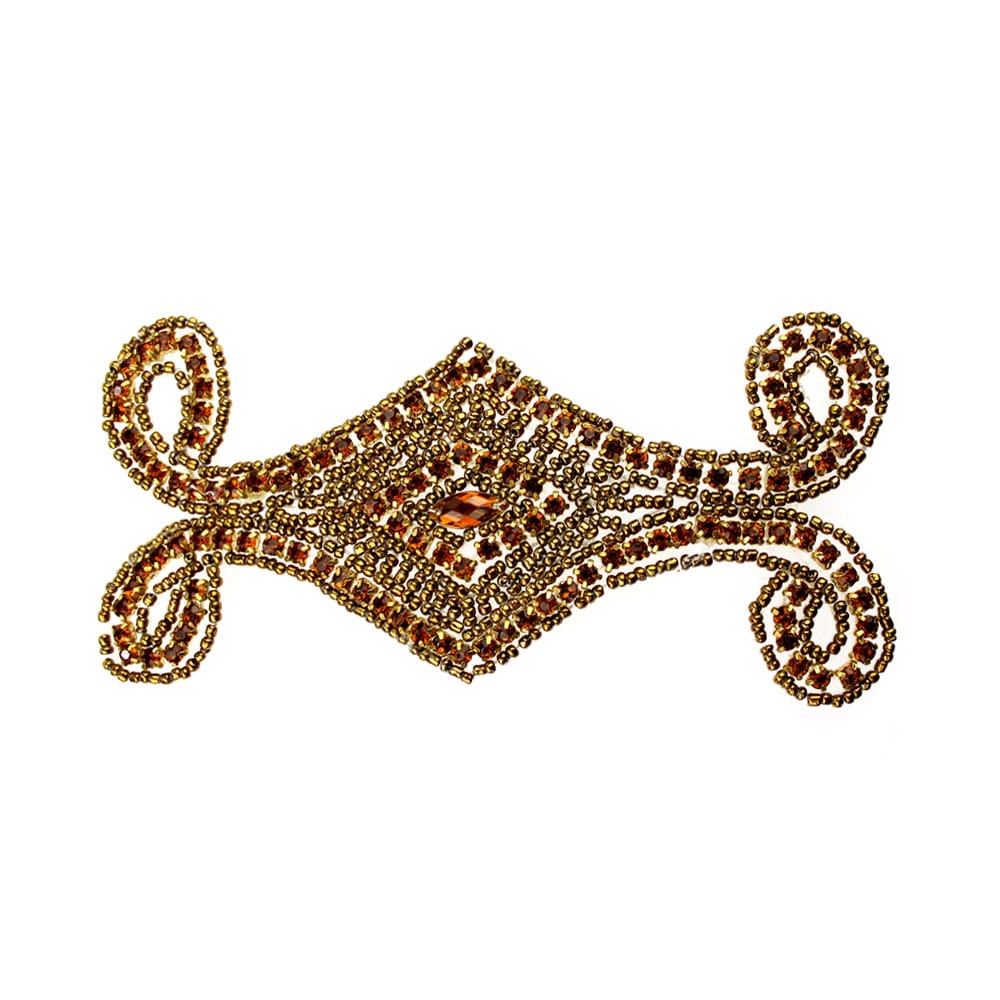 aplique barroco 15×7 cm cobre