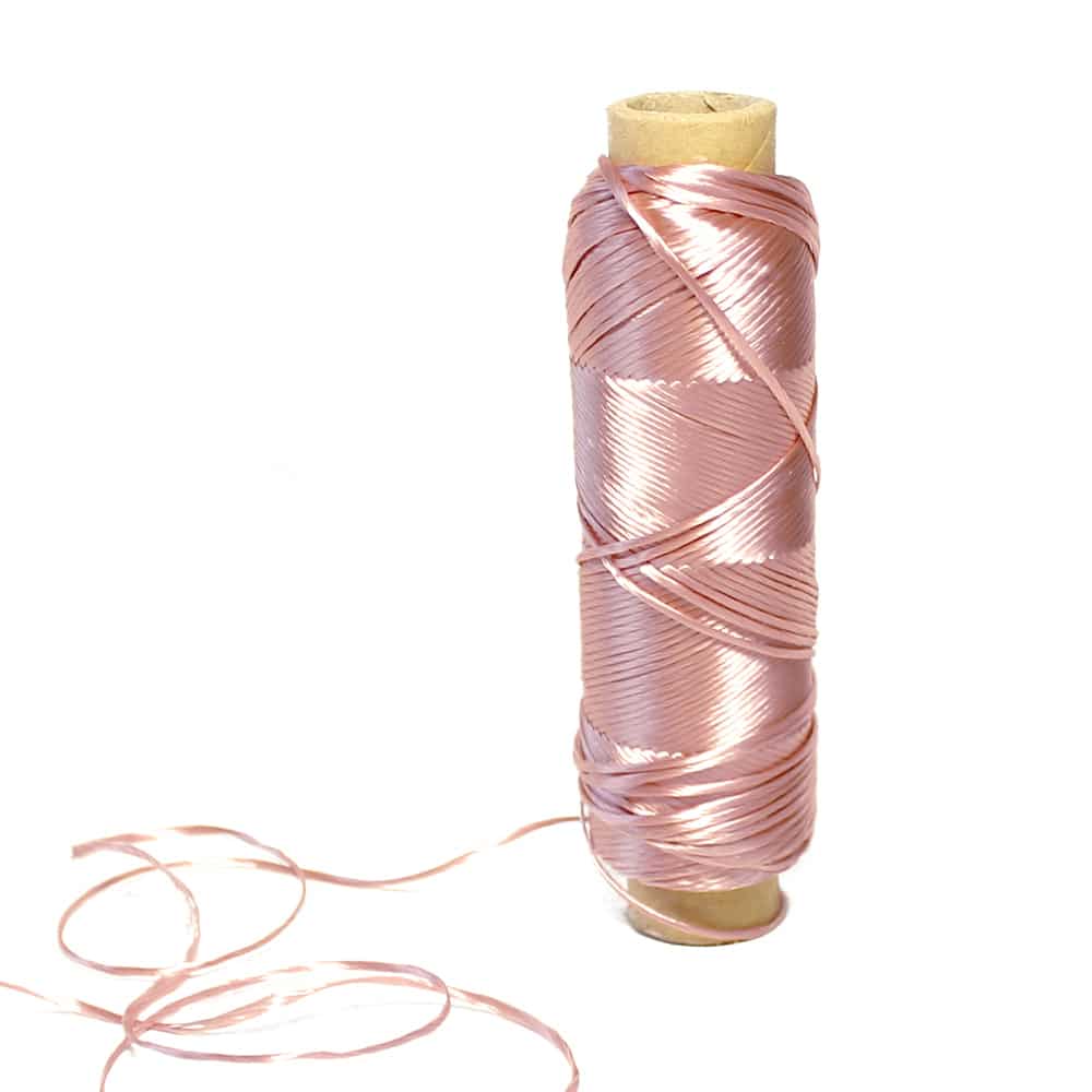 bobina hilo de seda rosa nude oscuro