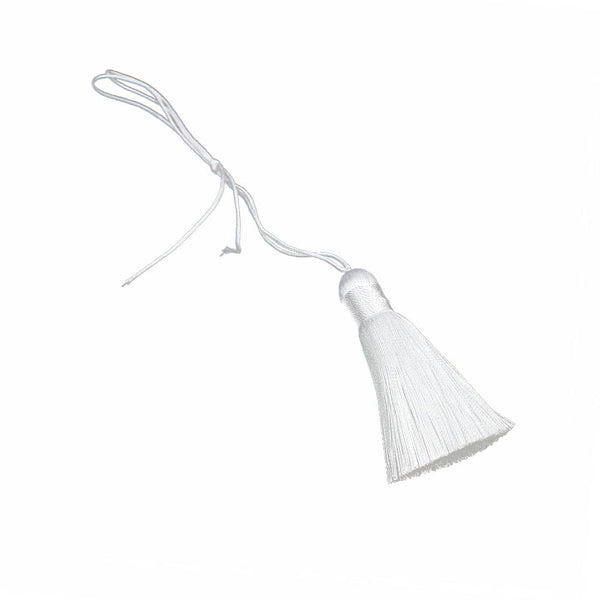 borla rayon 5 cm blanco