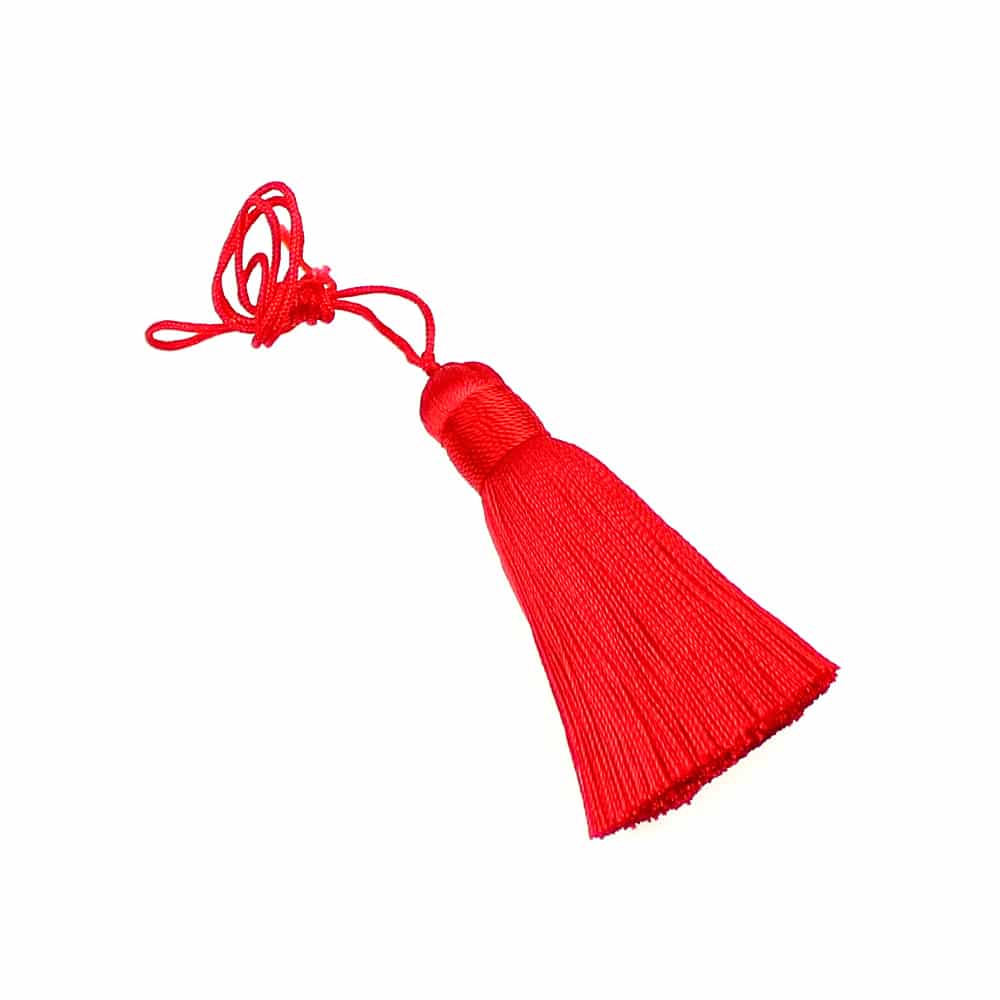 borla rayon 5 cm rojo