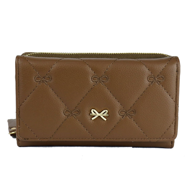 cartera polipiel chocolate