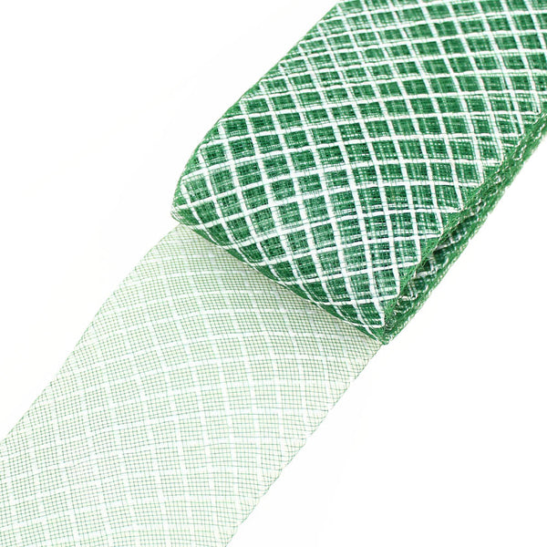crin rombos de 8 cm verde jungla