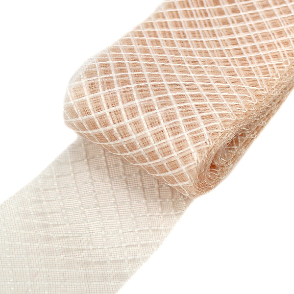 crin rombos de 8 cm rosa nude