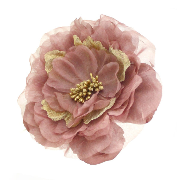 flor brenda 18 cm azul rosa vintage