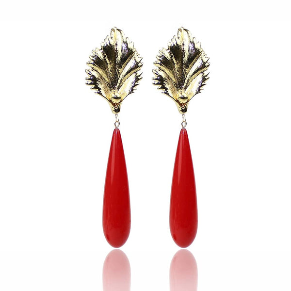 pendientes coral