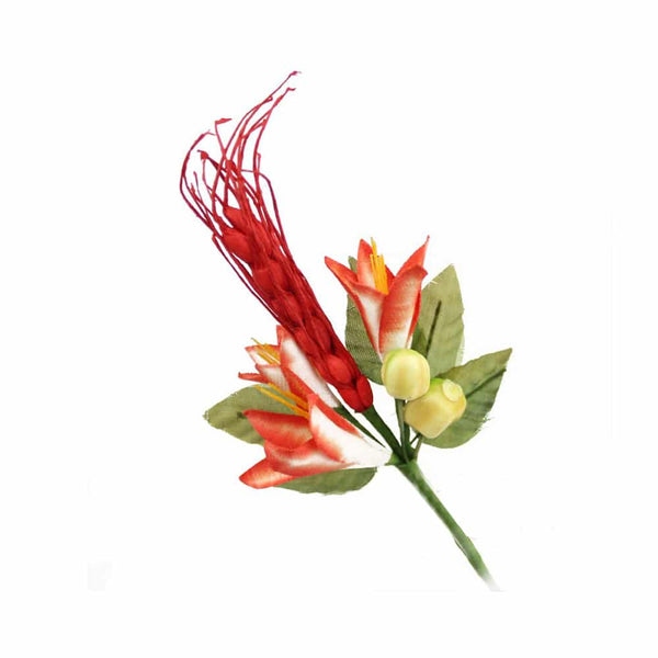 ramillete fruta y flor rojo