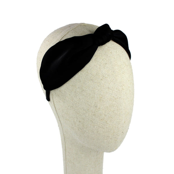 turbane diadema raso negro