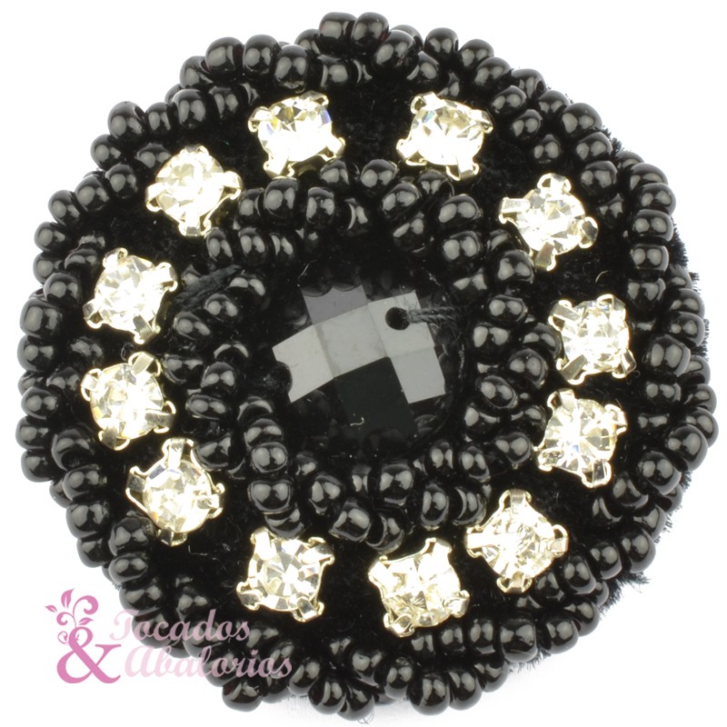 Botón 30mm pasamaneria pedreria crys Botón 30mm pasamaneria pedreria crys